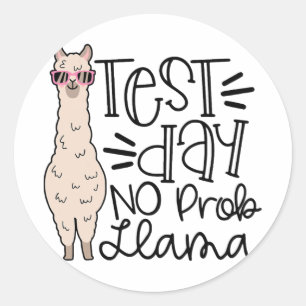 Adesivo Dia sem Probe Professor Llama Testando Dia 1