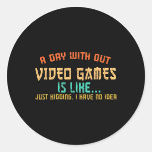 Adesivo Dia sem Videos games Jogadores Engraçados Ki