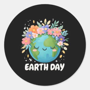 Adesivo Dia Terrestre Camisa Cuja Terra E Planeta Floral D