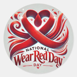 Adesivo Dia Vermelho do Visto Nacional