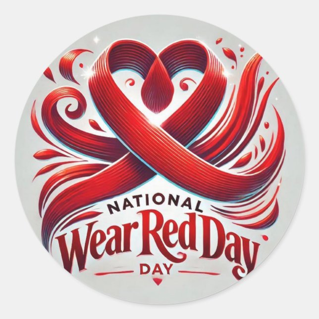 Adesivo Dia Vermelho do Visto Nacional (Frente)