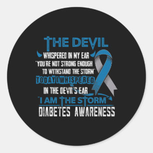Adesivo Diabetes Consciência Eu Sou O Diabo Da Tempestade