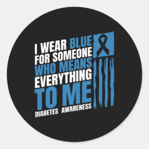 Adesivo Diabetes Consciência Mês Mensagem Mãe T1 T2