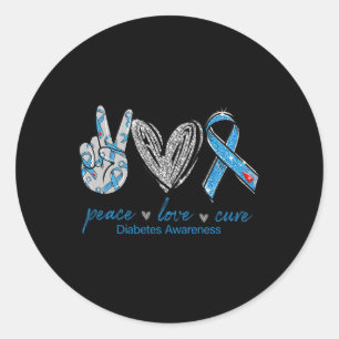Adesivo Diabetes Consciência Paz Cura de Amor