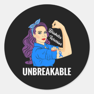 Adesivo Diabetes Guerreiro de Açúcar Tipo 1 2 Sensibilizaç