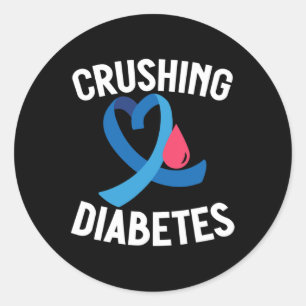 Adesivo Diabetes Sensibilização do Guerreiro T1d Esmagando