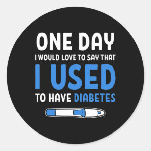 Adesivo Diabetes Tipo 1 Citações Cura Tipo 1 Diabetes