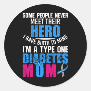 Adesivo Diabetes Tipo 1 Mãe Mãe Mãe T1d Sensibilização Dia