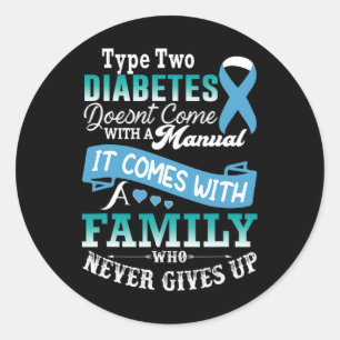 Adesivo Diabetes Tipo 2 Para Diabetes Azul Familiares