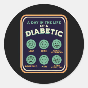 Adesivo Diabetes Tipo Um Diário Como Um Diabético Diversão