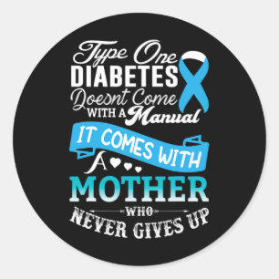 Adesivo Diabetes Tipo Um Para Diabetes Azul-Mãe