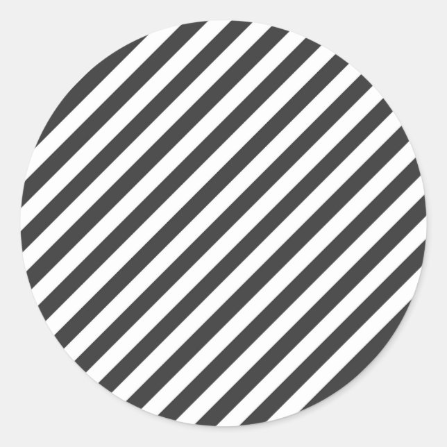 Adesivo Diagonal black and white stripes  pattern (Frente)