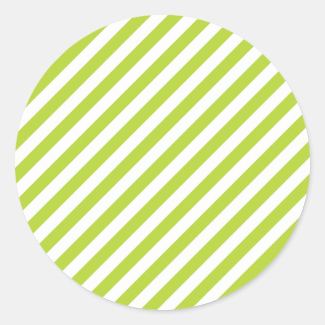 Adesivo Diagonal lime green and white stripes pattern (Frente)