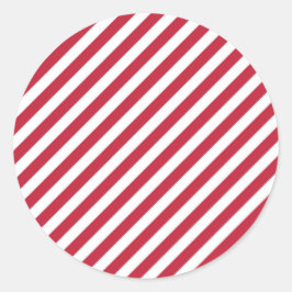 Adesivo Diagonal red and white stripes pattern