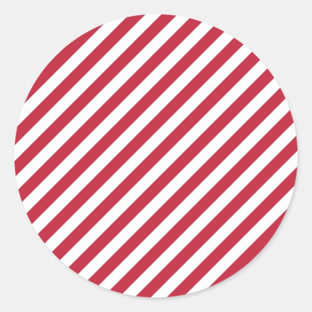 Adesivo Diagonal red and white stripes pattern (Frente)