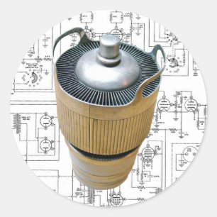 Adesivo Diagrama esquemático transmissor cerâmico do tub