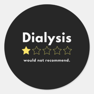 Adesivo Diálise Uma Das Cinco Estrelas Não Recomendaria