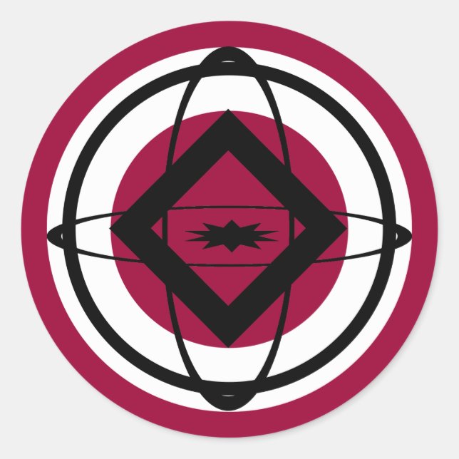 Adesivo Diamante, esferas, elipses (Frente)