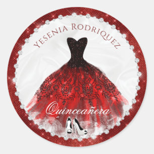 Adesivo Diamante Vermelho Gelam Quinceañera