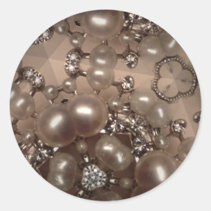 Adesivo Diamantes e pérolas