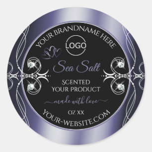 Adesivo Diamantes glamourosos Black Blue Product LabLogo