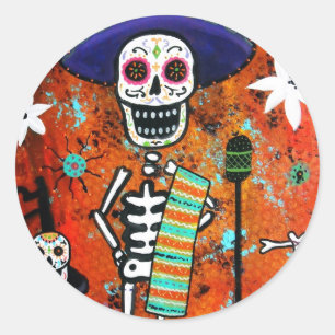 ADESIVO DIÂMETRO DE LOS MUERTOS MARIACHI