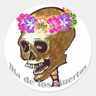 Adesivo Diâmetro de Los Muertos ou Dia das Bruxas