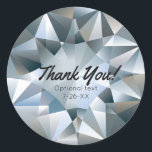 Adesivo Diamond Bling Jewelry Elegant<br><div class="desc">Diamond Bling Jewelry Elegante Jewel Party Favor Stickers. Personalize com qualquer texto desejado.</div>