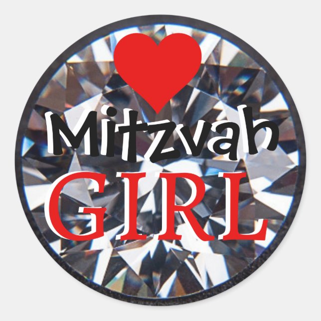 Adesivo Diamond Mitzvah Girl (Frente)