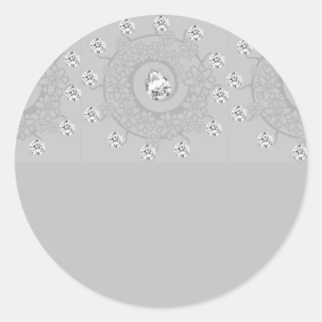 Adesivo Diamond Patterned Floral (Frente)