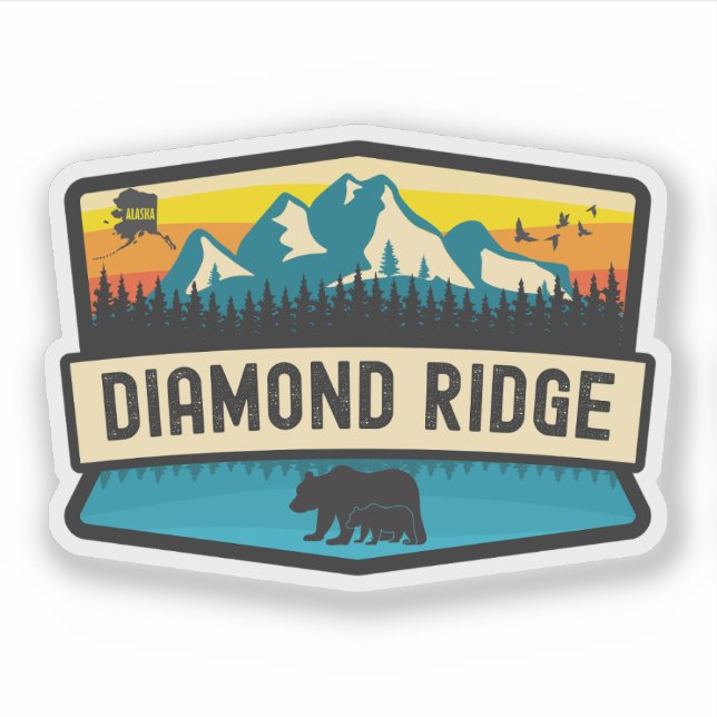 Adesivo Diamond Ridge, Alasca (Frente)