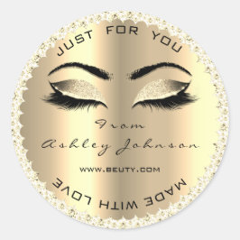 Adesivo Diamond Sparkasse White Dourado Lash Feito Com Amo