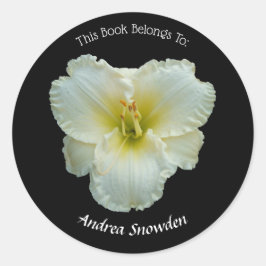 Adesivo Diário Branco 'Grande Snowbird' em Preto