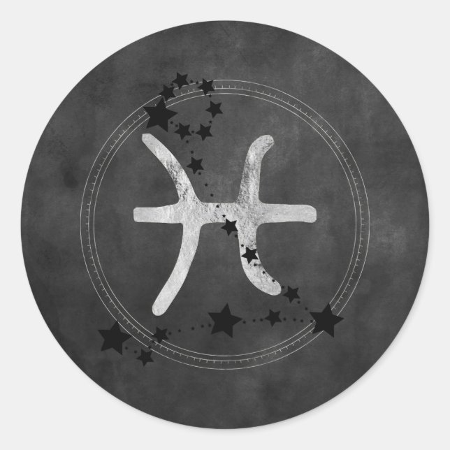 Adesivo Diário de Astrologia de Peixes Gêmeos dos Peixes d (Frente)