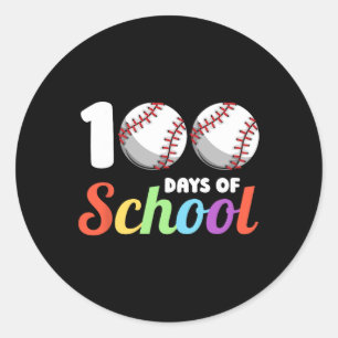 Adesivo Dias Da Escola De Beisebol 100º Dia Estudantes Rap