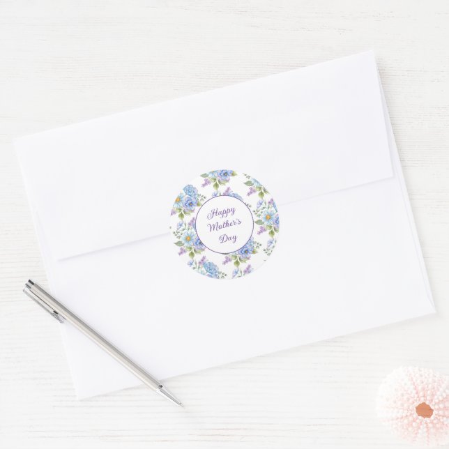 Adesivo Dias de as mães felizes (Envelope)