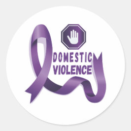 Adesivo Dias de Consciência da Violência Doméstica