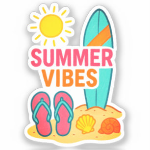 Adesivo Dias de Praia à Frente