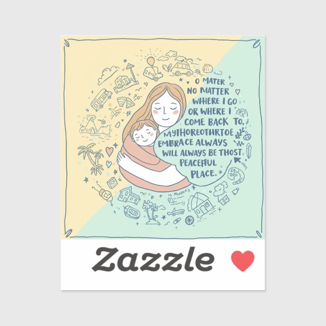 Adesivo Dias-mãe dos Stickers & Labels (Folha)