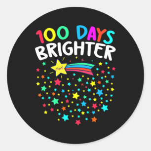 Adesivo Dias Mais Brighter Felizes 100 Dias De Professores