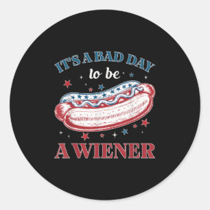 Adesivo Dias Maus Hotdog Wiener 4 de julho Independência P