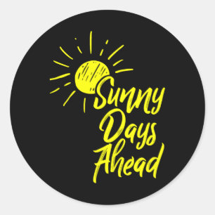 Adesivo Dias Úteis À Frente Desenho Amarelo Do Sol E Verão
