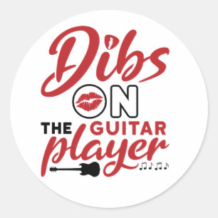 Adesivo Dibs no guitarrista