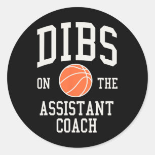 Adesivo Dibs no treinador assistente Esposa de Basquete Gi