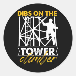 Adesivo Dibs No Trepador De Torre Transmitindo Cl Vertical