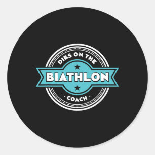 Adesivo Dibs Sobre O Treinador Biathlon Diz Cota Biathlete