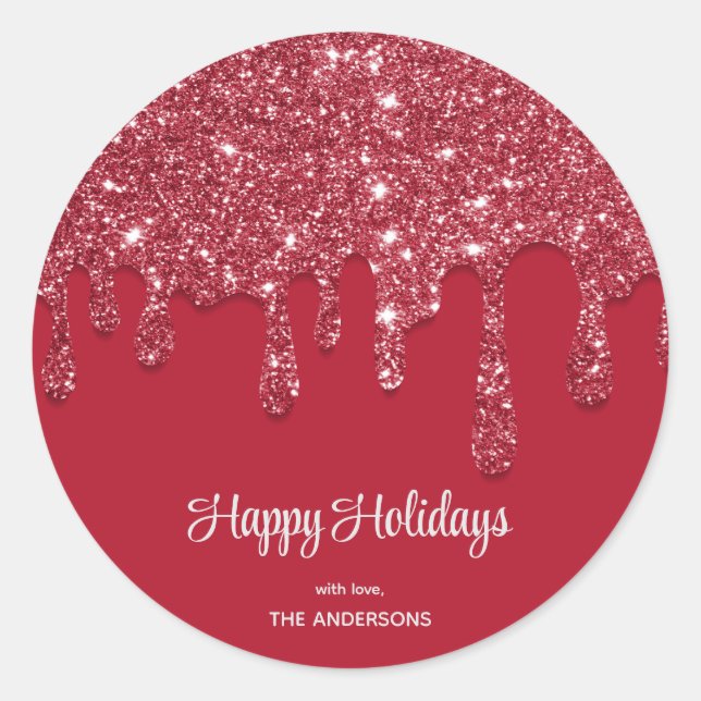 Adesivo Dica de Brilho Vermelho Personalizada (Frente)