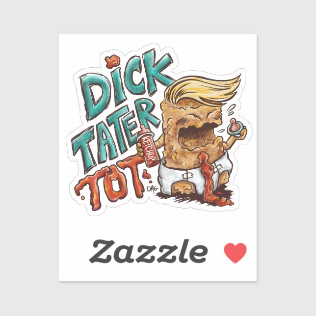 Adesivo Dick-Tater-Tot (único) (Folha)
