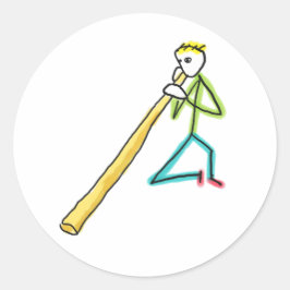 Adesivo Didgeridoo Stickman