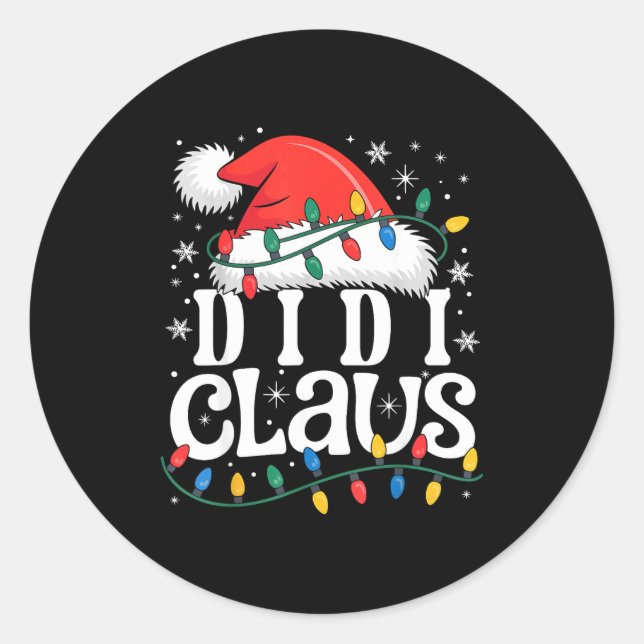 Adesivo Didi Claus Funny Xmas Christmas Grandma Holiday St (Frente)
